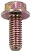 U-Turn - M8-1.25 x 20 mm Hex Flange Bolt Din 6921 10.9 Zinc Yellow (10 Pack)