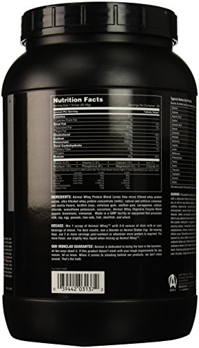 Universal Nutrition Animal Whey Isolate Loaded Whey Protein Powder Supplement, Frosted Cinnamon Bun, 2 Pound - Thumbnail 4