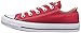 Converse Unisex-Child Chuck Taylor All Star Canvas Low Top Sneaker, red, 9 M US Toddler