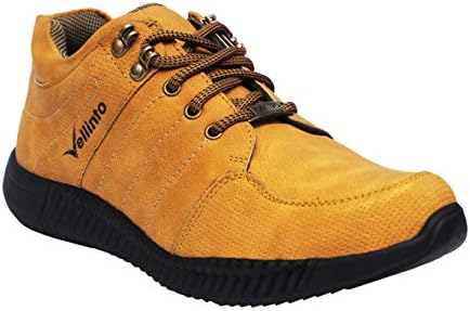 Vellinto Men's Synthetic Leather Casual Shoes Shoes for Mens & Man Comfortable with Strong Grip Shoe Best Fit for Sporty Casual Shoe Latest Shoes Collection