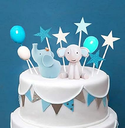 elephant cake topper boy