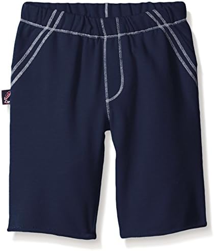 Charlie Rocket Little Boys' Toddler French Terry Short with Pockets, Navy Heather, 4T