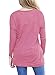 Samefar Loose Long Sleeve Stereo Trim T-Shirt Top With Cute Button