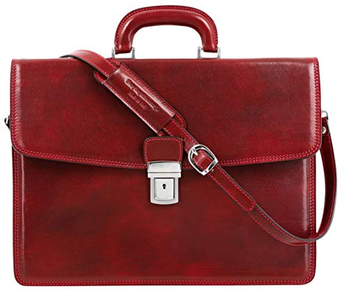 red laptop bag