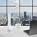 AUOPLUS Dimmable LED Desk Lamp Reading Light for Home and Office(3 Color Modes, USB Rechargeable-White