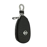 New 1pcs Black Leather Eye Drop Shape Car Key