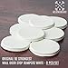 Wall Door Stop Bumper - Wall Door Stopper Door Knob Bumper Foam - White Soft Door Handle Stopper 8 Pack - Wall Mounted Door Stop - Self Adhesive Door Stop Rubber Support Pads - Door Protector Wall Pad