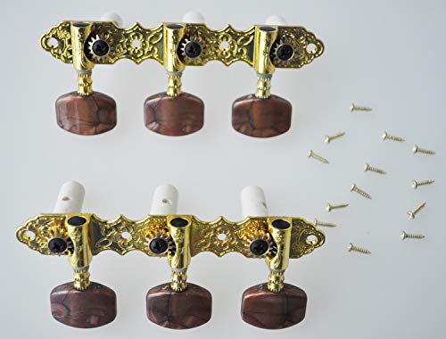 Algol - Classical Guitar Tuning Pegs Machine Heads Tuner Brown