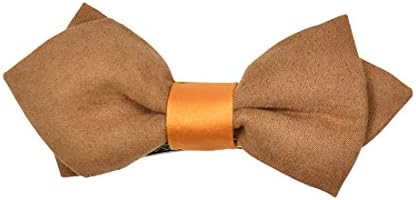 Suede Bow Tie with Adjustable Band-Camel