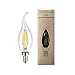 Mooncolour 4W LED Filament Candelabra Bulb,40-watt Equivalent,Warm White 2700K,Use in Chandeliers,Wall Sconces,and Pendant Lighting,4 Pack