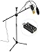 Aokeo Professional Studio Broadcasting / Recording AK-70 Condenser Microphone & AK-107 Folding Type Height Adjustable Microphone Tripod Boom Floor Stand Kit