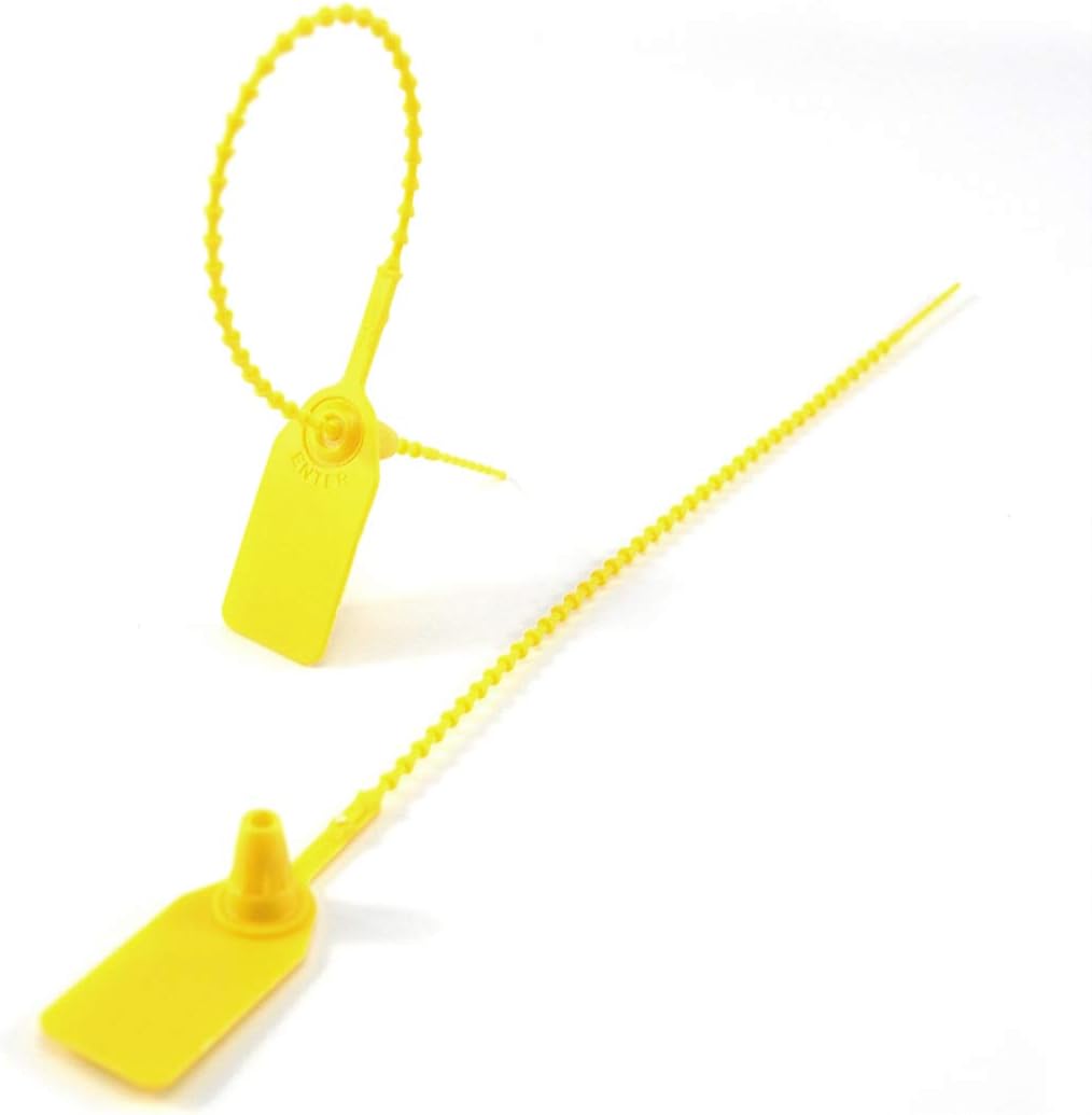 Security Plastic Seals Pull Tite Safety Control Anti Tamper Tear Away Zip Ties Fire Extinguisher TSA Luggage Locks Tags