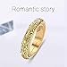 XIANGMENG Copper Gold Plated Astronomical Finger Foldable Ring That Folds Out to an Astronomical Sphere Ring| Luxury Hand-Carved,Copper | Close is Love,Open is The World,Best Gift for Lover