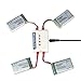 HEIOKEY 4pcs 3.7V 750mAh 25C Lipo Battery with X4 Battery Charger for MJX X400W X400 X400C X800 X300 X300C X200 X500,Sky Viper S670,Holy Stone HS110 HS110W HS120 HS130 HS200 HS200W RC Quadcopter Drone
