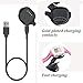 Replacement Charger for Forerunner 10/15 for Women/Man - USB Data Charger Dock Charging Cable for Garmin Forerunner 10/Garmin Forerunner 15 Size: Small (Small-Black)