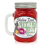 Shadow River Gourmet Prickly Pear Cactus Jelly Made From Real Cactus Fruit Juice, 13 oz Jar Mug With Handle