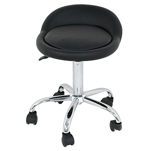 Super Deal Adjustable Height Rolling Swivel Stool Tattoo Facial Massage Spa Salon Stool (1 PCS)