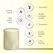 BOLSIUS 3 Wick Ivory Pillar Candle Large – 6x8 Inches - Premium European Quality - 100 Hours Burning Time - Smooth And Smokeless Flame - Relight Unscented Wedding, Dinner, Party, and Décor Candle