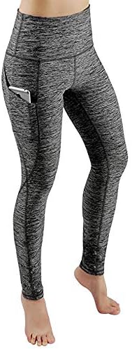 Clearance! Womens Elastic High Waist Yoga Pants Workout Out Leggings Fitness Sports Running Athletic Pants Pockets