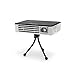 AAXA P300 Neo Mini LED Projector with 2.5 Hour Rechargeable Battery, Onboard Media Player, HDMI/Mini VGA/USB/microSD Inputs, 1080p Support (Renewed)