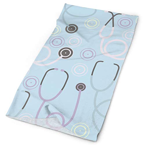 Ancharpin Pattern with Stethoscope Icon Versatile Sports Casual Multifunctional Headwear Bandanas Quick-Dry Magic Sport Headscarf for Men Women Yoga Running Outdoor