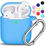 R-fun AirPods Case Cover, Soft Silicone Protective