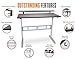 Stand Steady Tranzendesk 55 Inch Standing Desk with 55 Inch Clamp On Shelf – Easy Crank Stand Desk and Attachable Monitor Riser Stand Supports 3 Monitors and Adds Desk Space!thumb 3