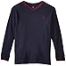 U.S. Polo Assn. Big Boys' V-Neck Thermal Pullover, Classic Navy, 10/12