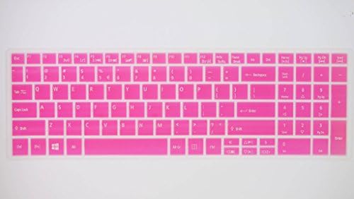 HYAIT 1Pcs Colorful Silicone Keyboard Protector Skin Cover forACER Aspire E1-531G , E1-571G,P253,NE-522 SEMI-ROSE