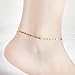 Fashion Women Simple Gold Silver Chain Anklet Ankle Bracelet Beach Foot Jewelry sakcharn ERAWAN (Gold)