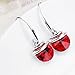 Mondaynoon Valentine's Day Gift Magic Love Bean Women's Swarovski Element Crystal French Wire Dangle Earrings