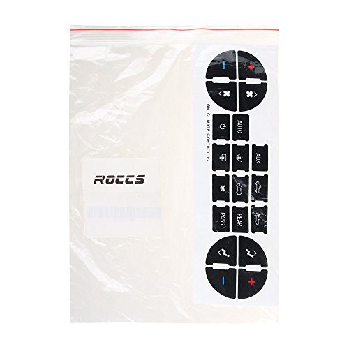 ROCCS 07-14 GM Vehicles AC Dash Button Repair Kit Decal Fix Ruined Faded A/C Control Sticker Replacement for Denali Acadia Tahoe Silverado Escalade Buick Enclave - Thumbnail 5
