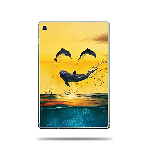 MightySkins Skin Compatible with Samsung Galaxy Tab S5e (2019) - Dolphin Smiley…