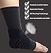 gonicc Professional Foot Sleeve Pair(2 Pcs) with Compression Wrap Support(Small, Black), Breathable, Stabiling Ligaments, Prevent Re-injury, Ankle Brace, Volleyball Protective Gear Ankle Guards