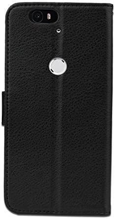 Nexus 6p Case, Truevauletech Fashion Wallet Case with Card Slot and Stand Feature for Google Nexus 6p, Fashion Leather Case Book Flip Cover for Google Nexus 6p (Black)