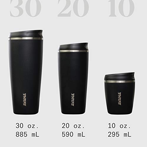 Avana C03632 Sedona Stainless Steel Double-Wall Insulated Thermal Tumbler, 10oz, Onyx - Thumbnail 5