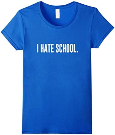 Women's I hate school shirt XL Royal Blue
