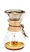 Osaka Titanium Pour Over Coffee Dripper with Double Layered Filter, Paperless and Reusable Cone Shaped Filter for Osaka, Chemex, Hario, Bodum and Other Carafes