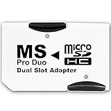 Dual MicroSD MicroSDHC to MS PRO DUO Adapter. Converts Two MicroSD or MicroSDHC Cards To MS PRO DUO