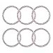 TOBATOBA 6 Pack Crystal Rhinestone Car Bling Decorations Ring Emblem Sticker Decor Car Engine Start Stop Accessories for Men and Women, 6 Pieces
