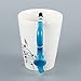 Neolith Novelty Music Coffee Mugs Tea Cup Unique Design Interesting Outline Blue Mugs Best Gift Love Music Cool Saxophone Holds Tea Coffee Milk Ceramic Mug with Gift Box Art Mug (13.5 oz, Darkblue)