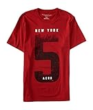 Aeropostale Men's New York 5 Graphic T Shirt M Crimson Tide