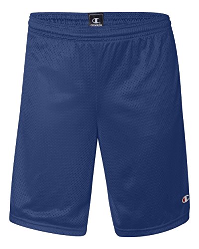 Champion 3.7 oz. Long Mesh Shorts with Pockets XL ATHLETIC ROYAL
