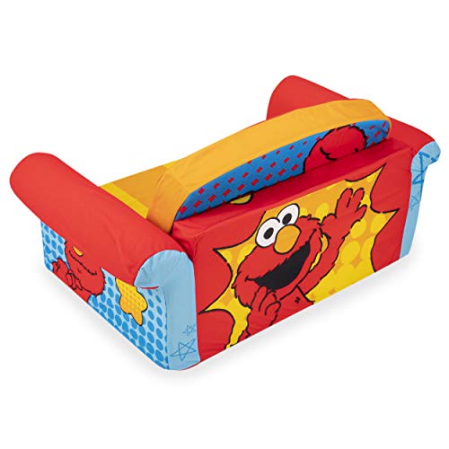 Marshmallow Furniture, Children's 2-in-1 Flip Open Foam Sofa, Sesame Street'S Elmo, by Spin Master, Multicolor - Thumbnail 3