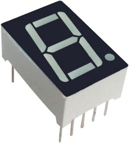 14.2mm Yellow Green Seven Segment Display Cathode 12mcd