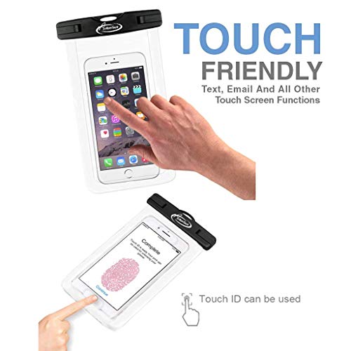 AiRunTech Waterproof Case(3-Pack), Waterproof Cell Phone Dry Bag for iPhone Xs/XS Max/XR/X, iPhone 8/8 Plus/7/7 Plus/6/6s, Samsung Galaxy S9/S8/S7 Google Pixel and All Devices Up to 6.6 Inches - Thumbnail 4