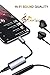 VANMASS 3.5 mm Headphone Jack Adapter, 2in1 Headphone Adapter with Charging Port Aux Splitter Charge, 48 kHz Audio Earphone Adapter, Support Remote Control, Compatible with Phone X/8/8P/7/7P (Grey)