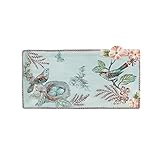 Fitz and Floyd 21-057 English Garden Ceramic Elongated Tray, Baby Blue
