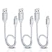 Micro USB Cable 1ft, iSeekerKit Short USB 2.0 A Male to Micro B Sync and Charge Cable Cord Charger Compatible Samsung Galaxy S7 S6 Edge, HTC M9 M8, LG G3, Power Bank, Android Tablets