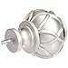 Amazon Basics Round Capped Curtain Rod Finial - Nickel